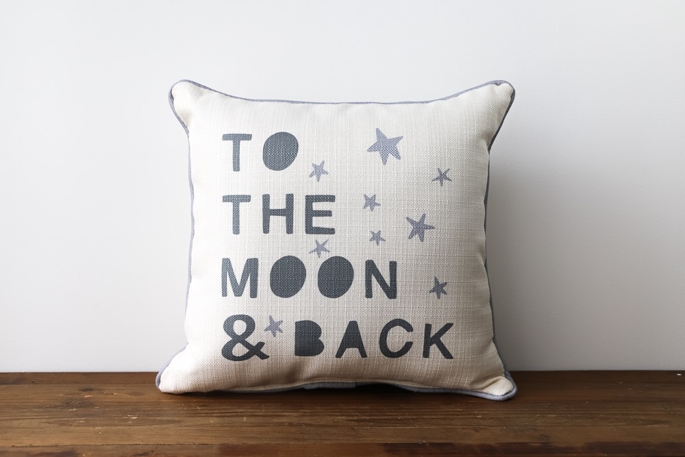 Love You To The Moon & Back Lumbar Throw Pillow