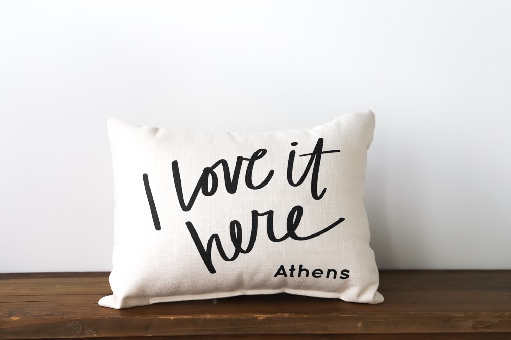 I Love it Here City Pillow STE0150