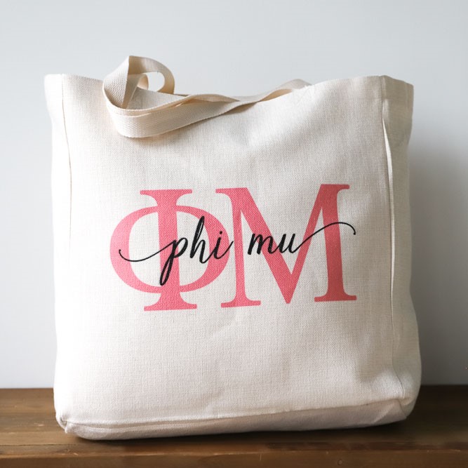 Sorority tote bag deals