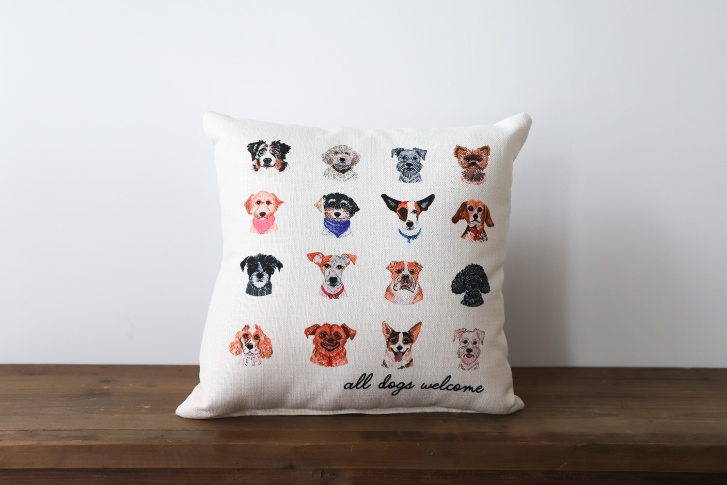 All Dogs Welcome Pillow DOG0027