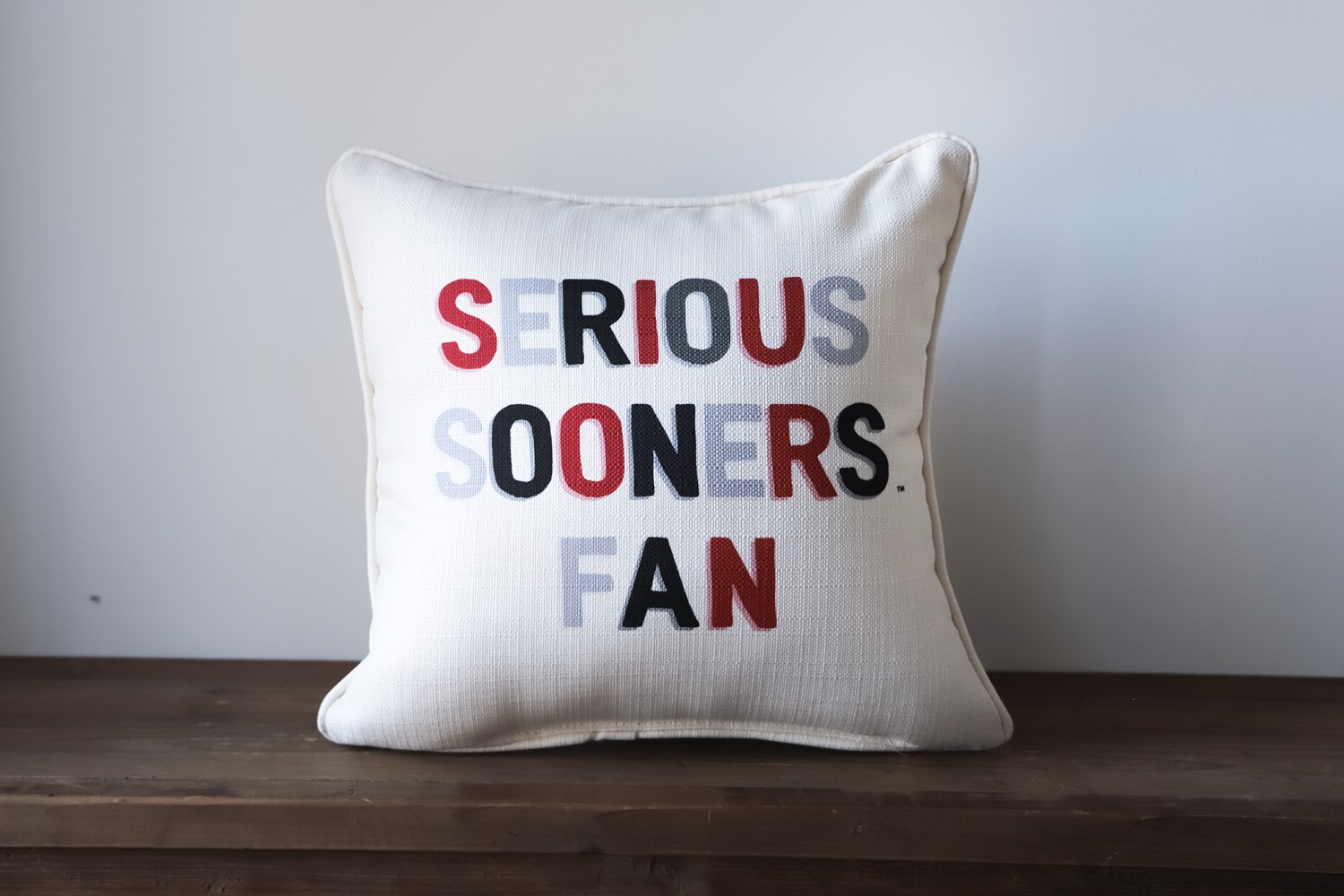 Serious Sooners Fan Pillow OU0007