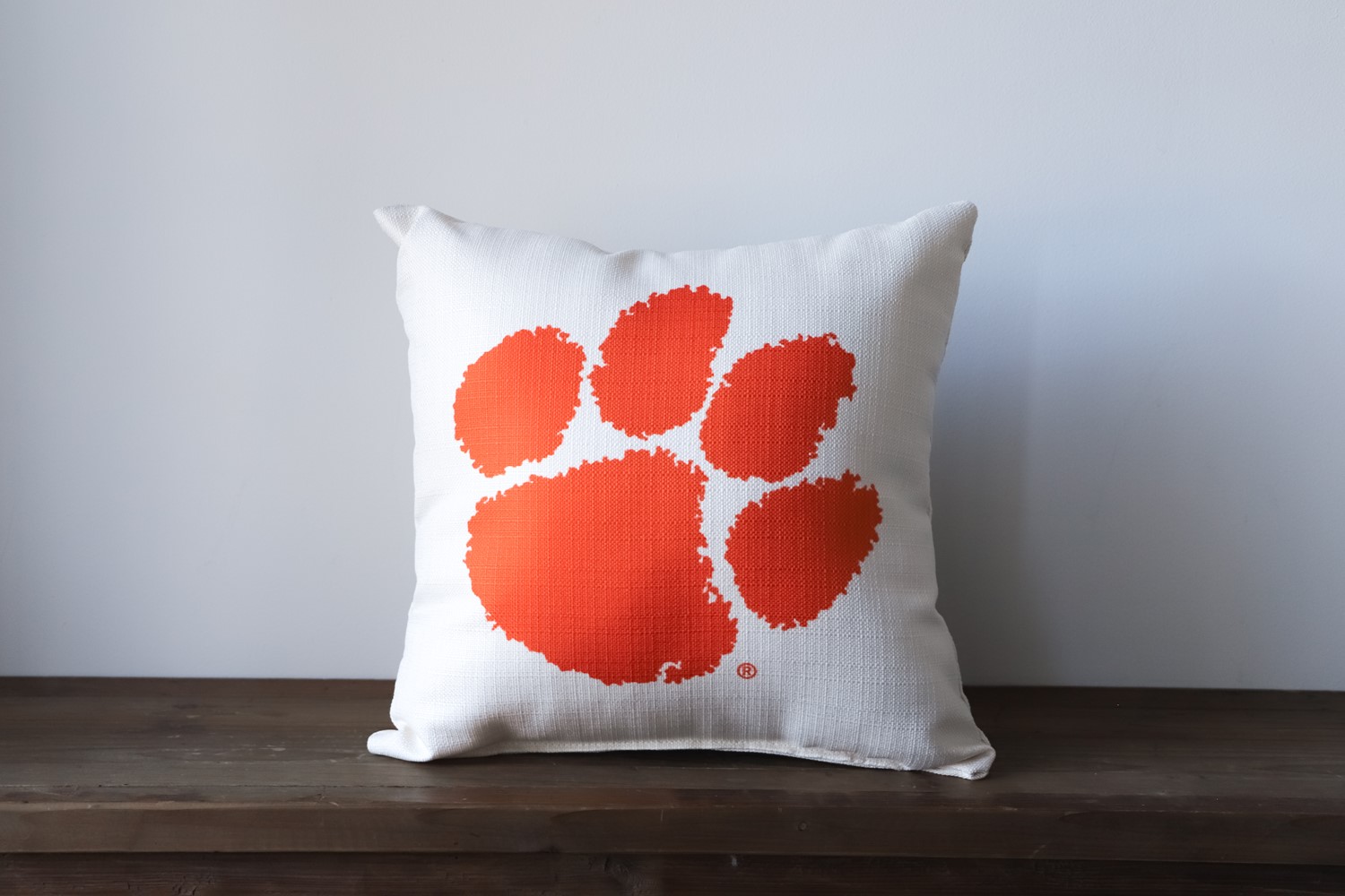 Clemson Pawprint Pillow Little Birdie