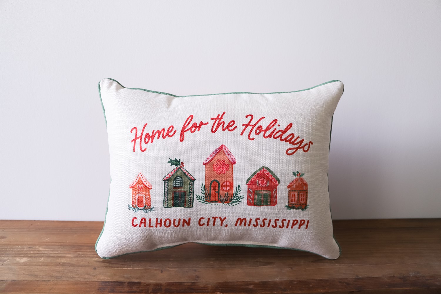 Home for shop the holidays pillow