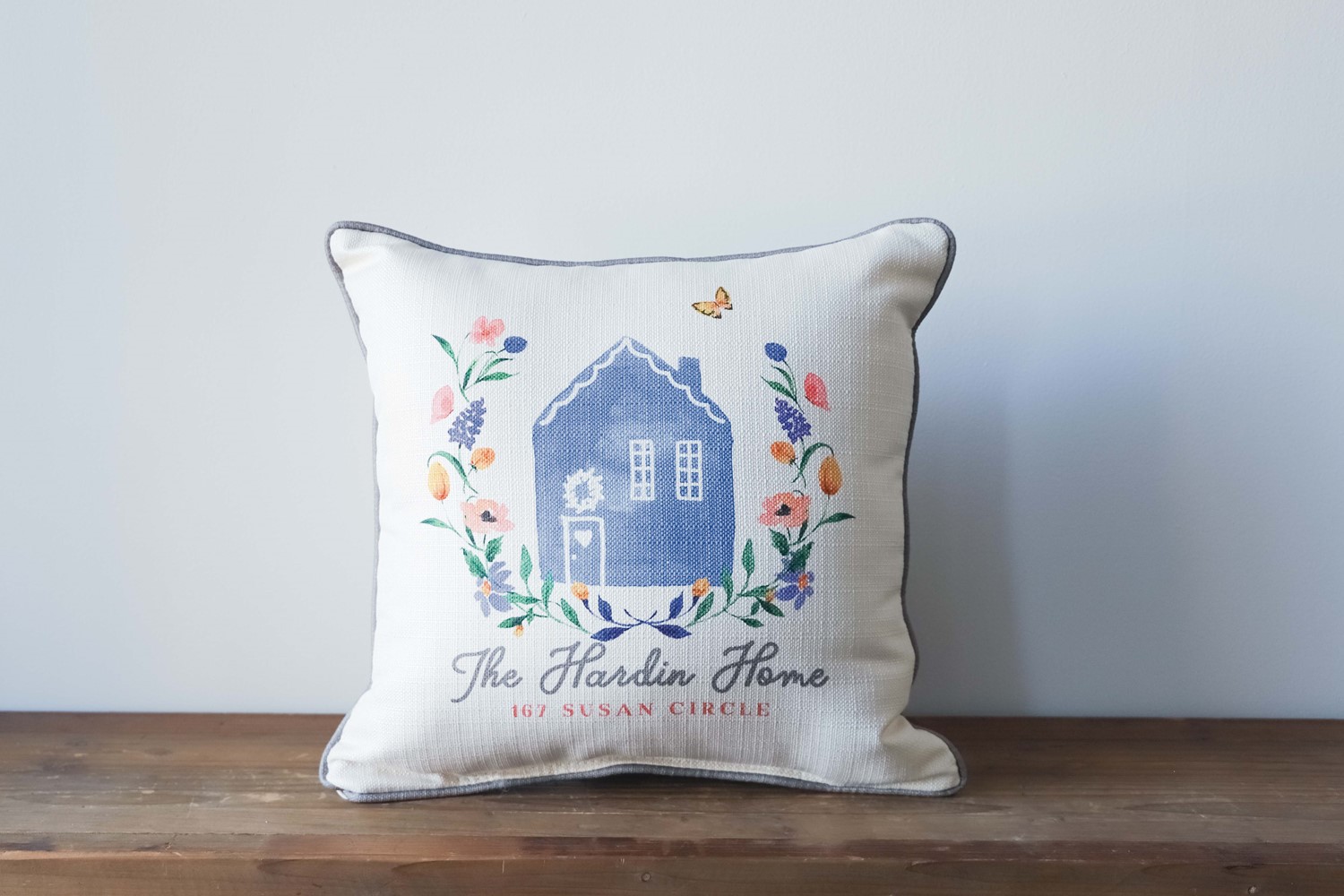 Personalized Spring Home Pillow TXT0834