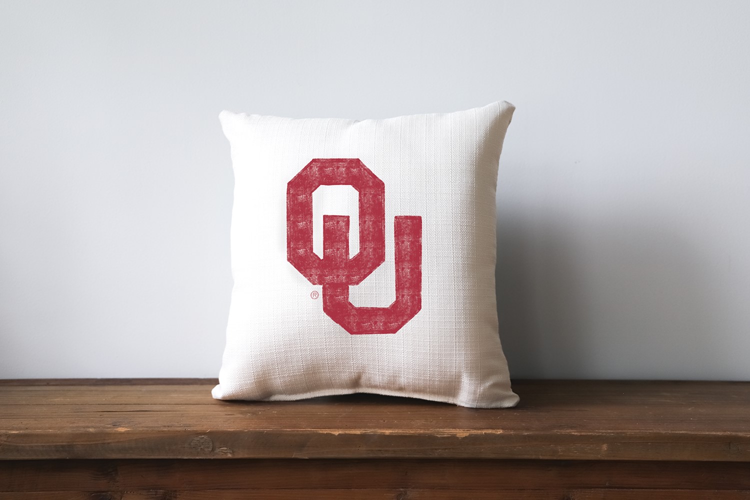 The University of Oklahoma Grunge Collegiate Logo Pillow OU0021