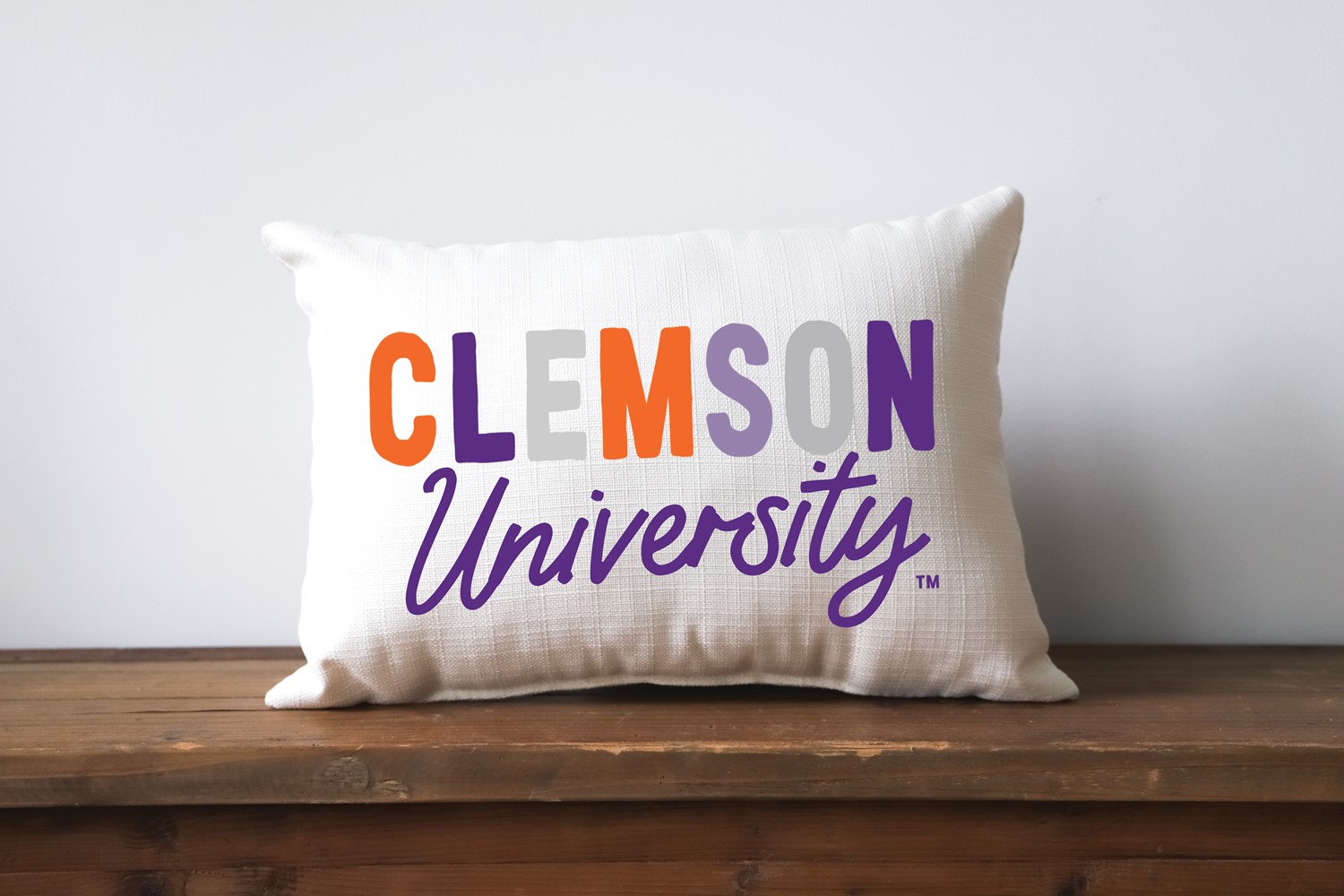 Clemson University Collegiate Tones Pillow CU0010