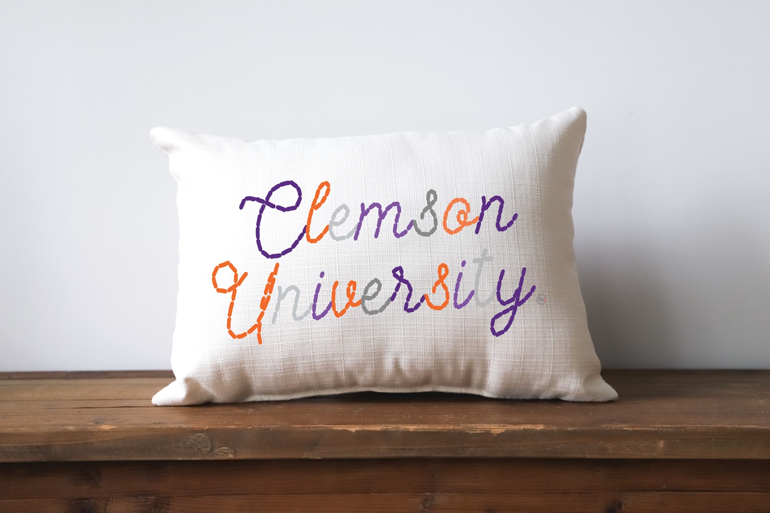 Clemson throw outlet pillows