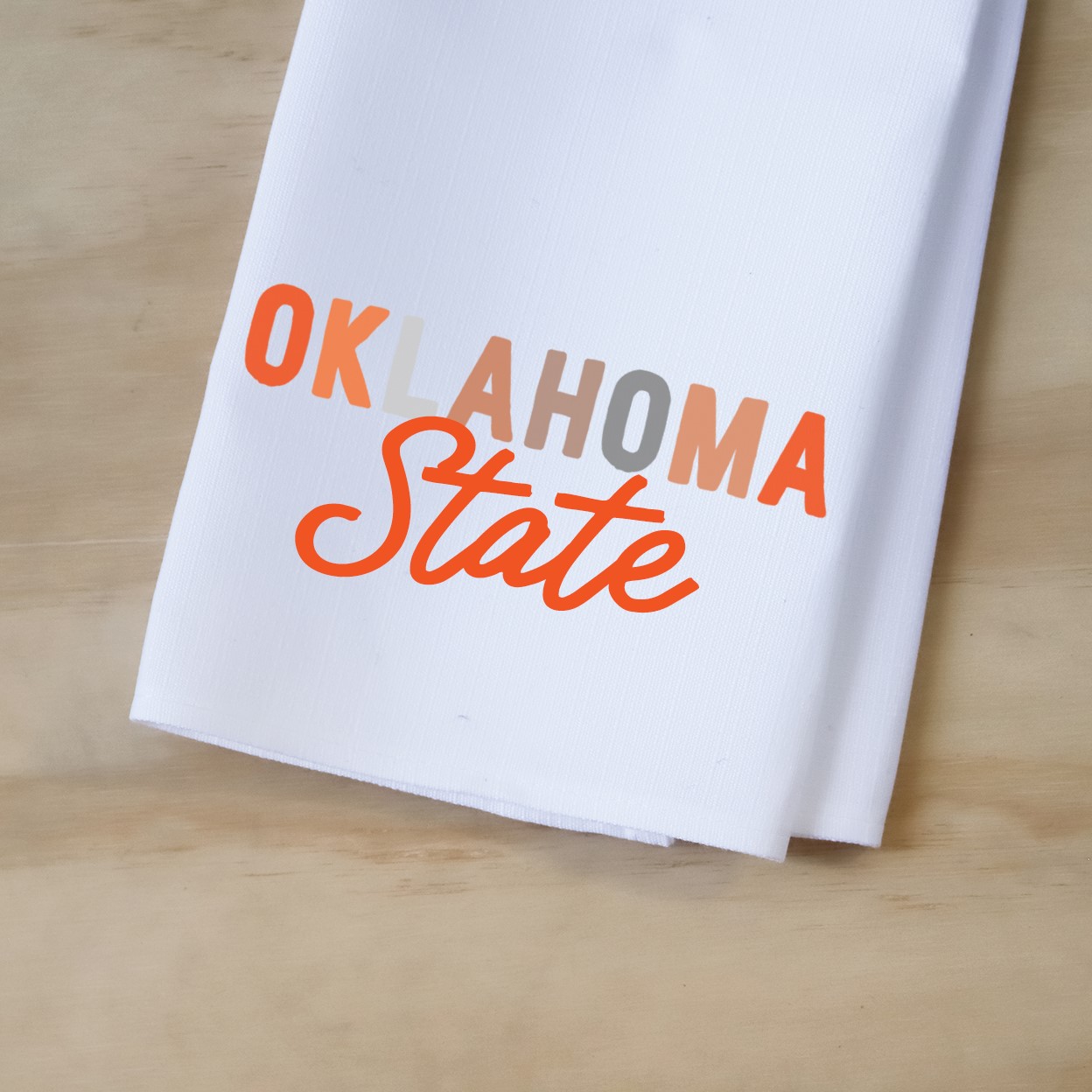 Oklahoma State Collegiate Tones Tea Towel OSU0014TT