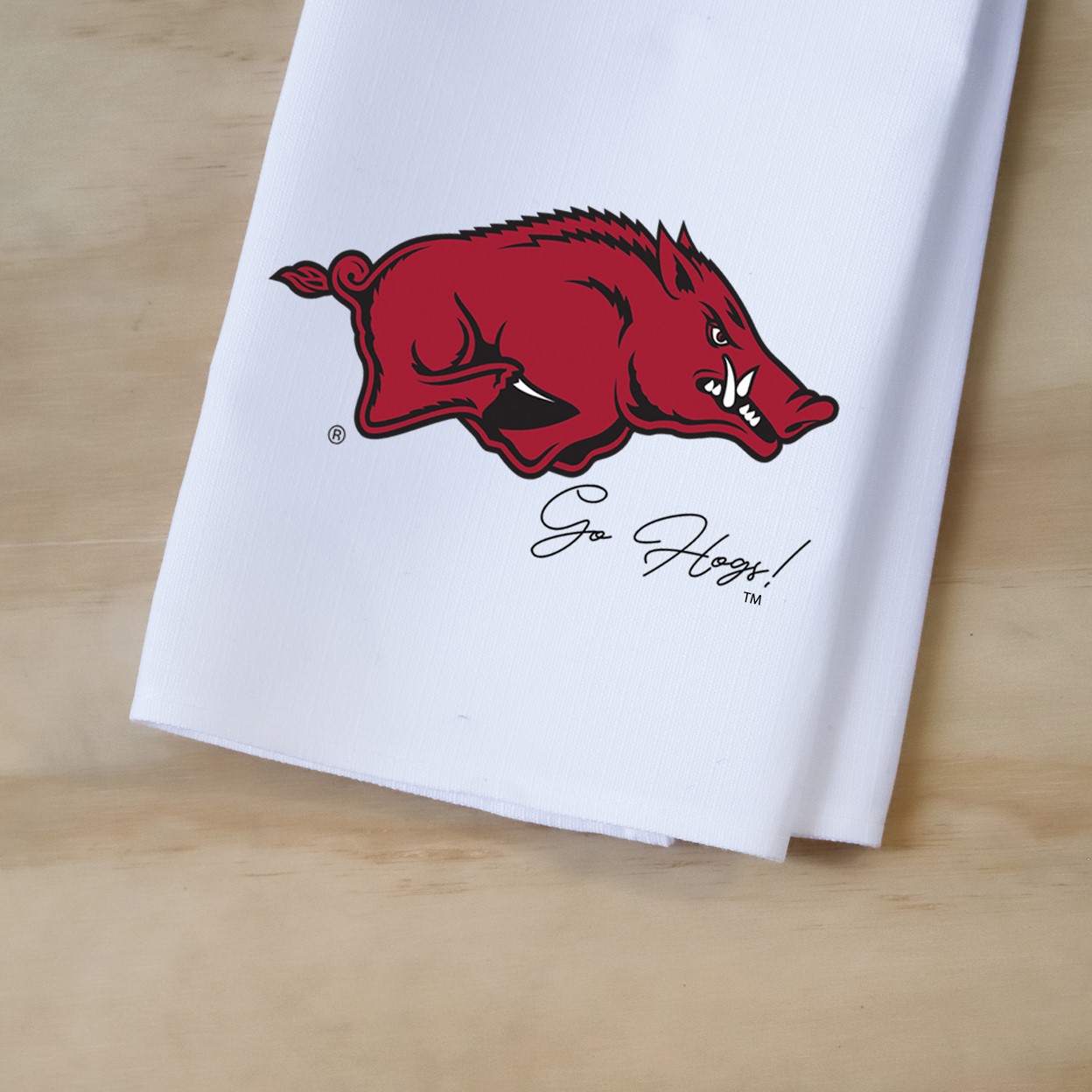 University of Arkansas Razorback Tea Towel ARK0001TT