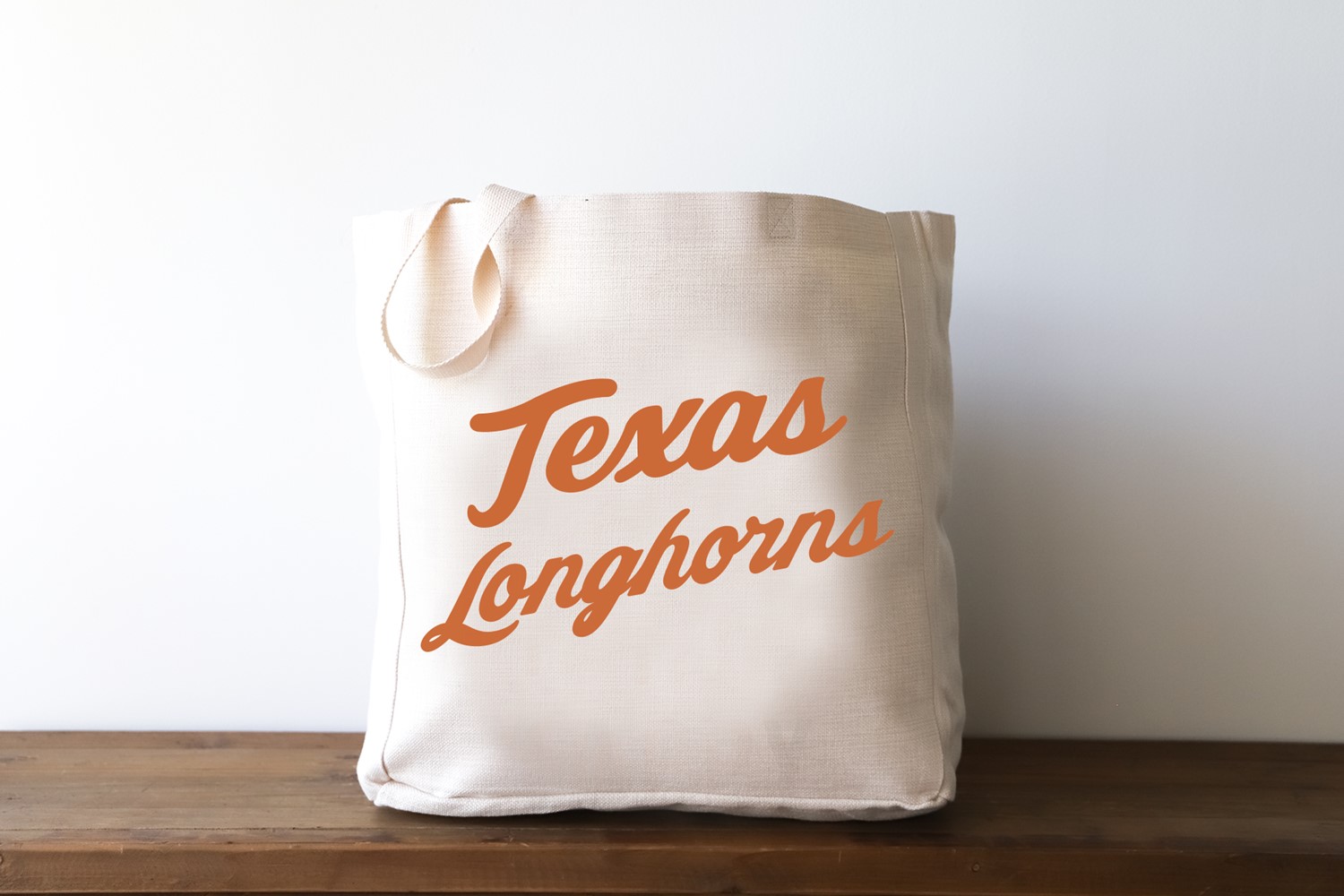 Texas Longhorn Script Tote UT0004BAG