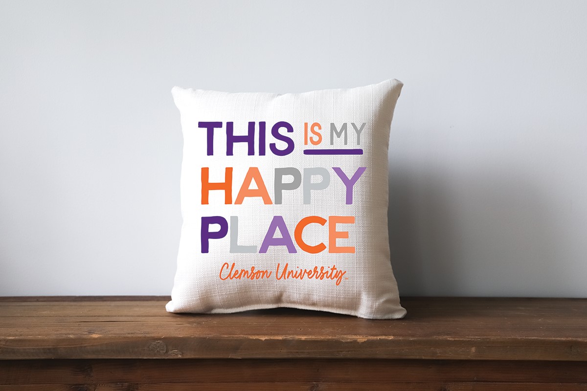 My happy place throw hot sale pillow