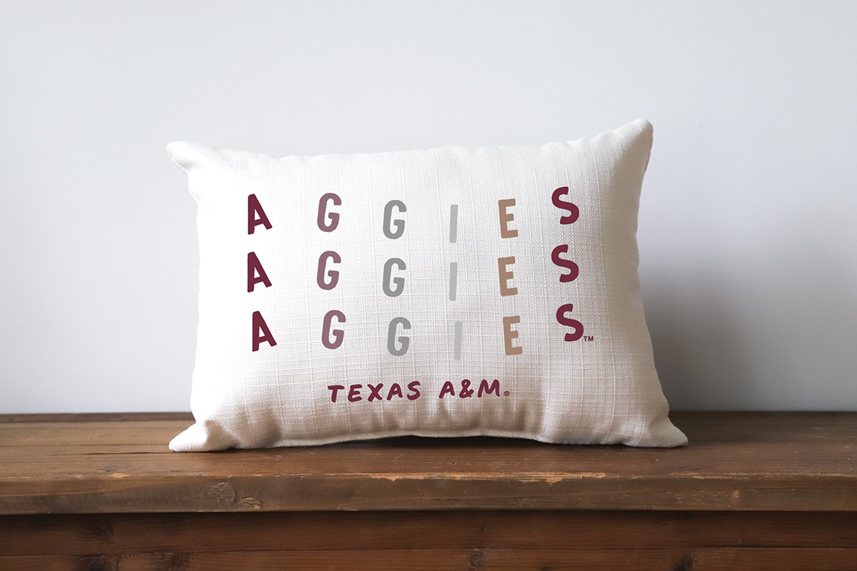 Wiggle Texas A M Pillow Little Birdie