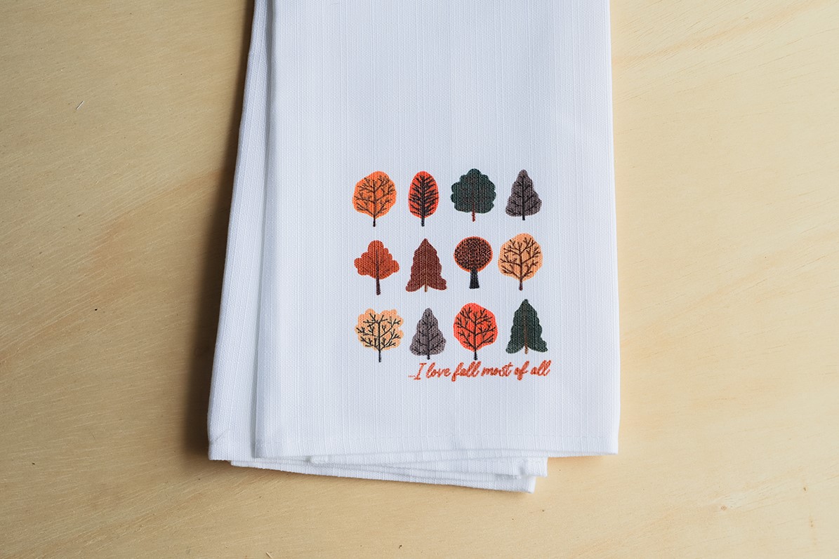 Autumn tea online towels