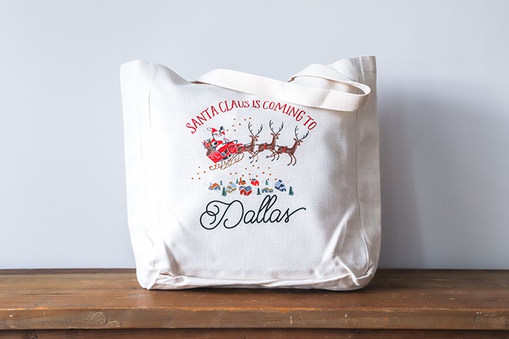 Santa discount tote bags