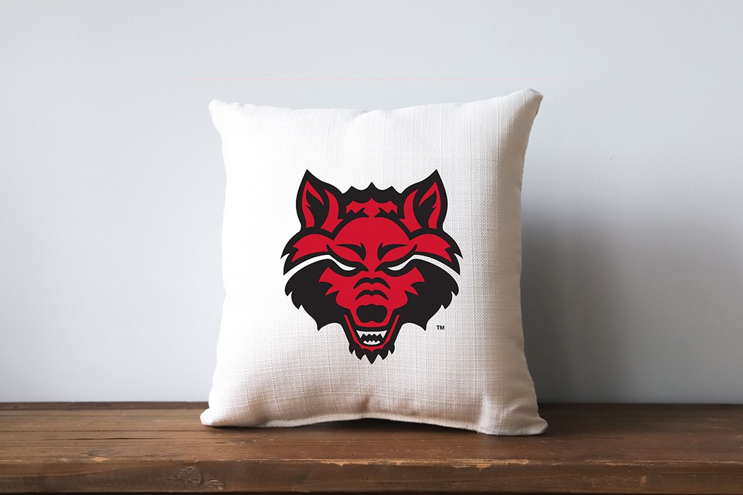 Arkansas State Primary Logo Pillow ASU0001