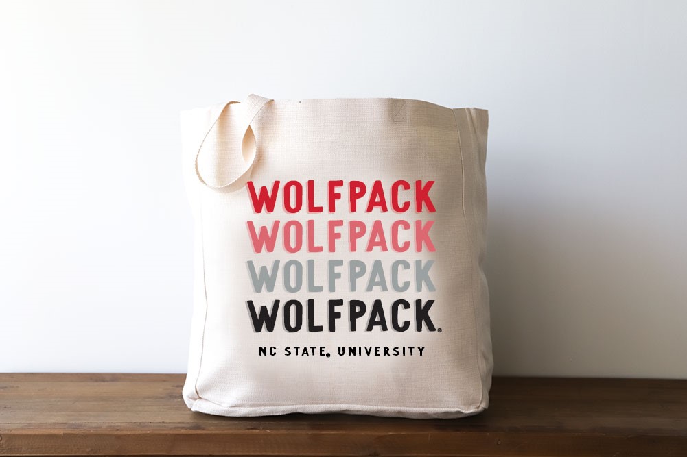 NC State Mascot Gradient Tote NCSU0009BAG