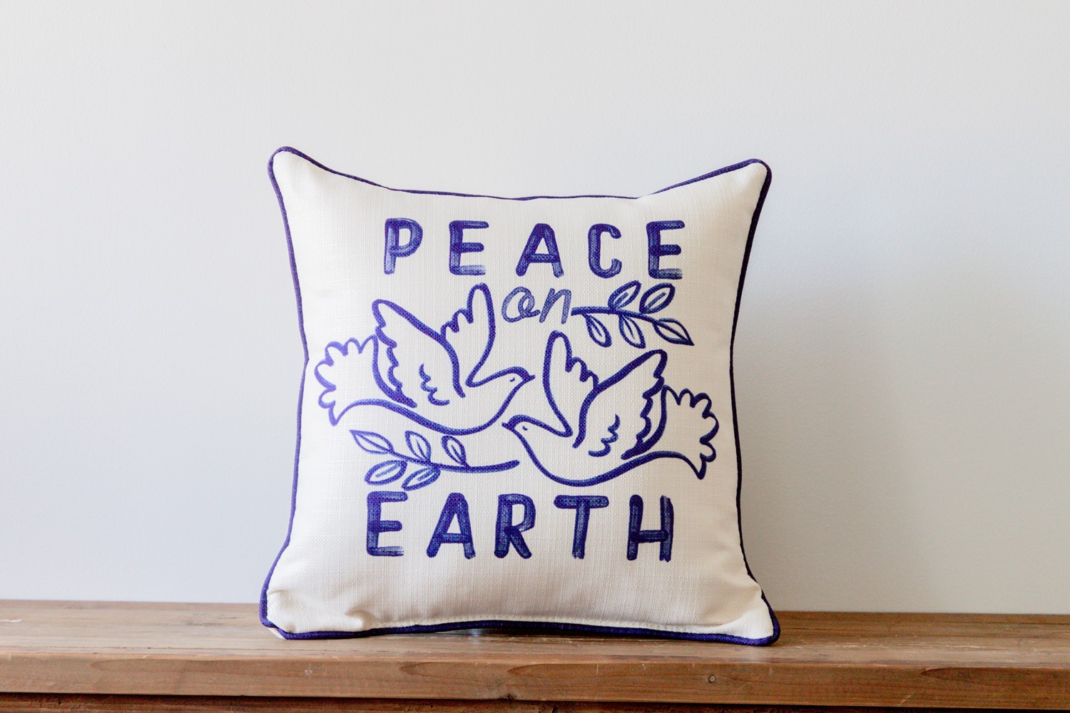 Peace throw clearance pillow