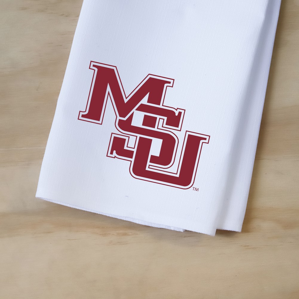 MSU Interlocking Logo Tea Towel MSU0016CVTT