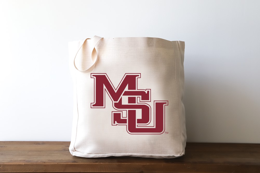 MSU Interlocking Logo Tote MSU0016CVBAG