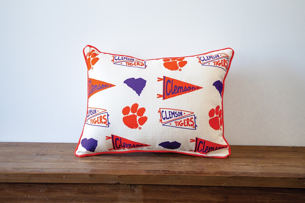 Clemson fashion throw pillows