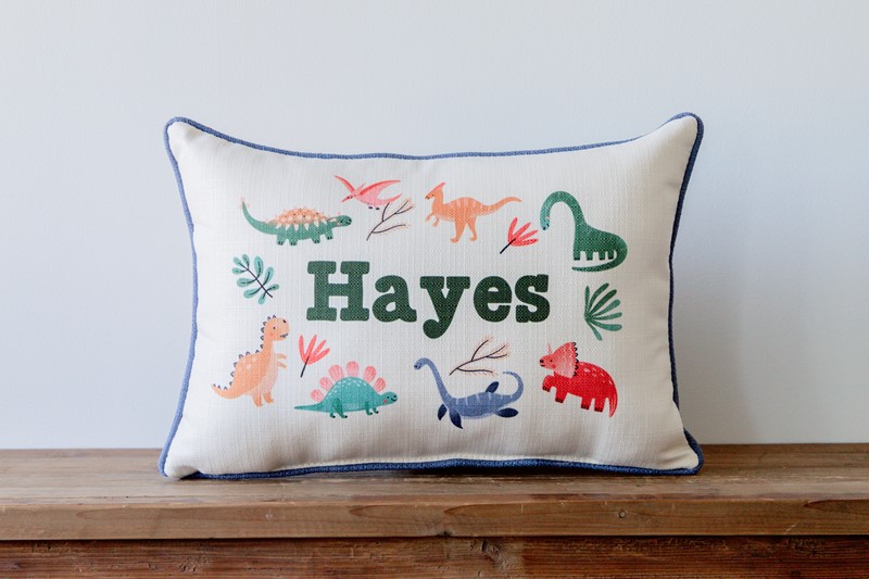 Dinosaur Name Pillow