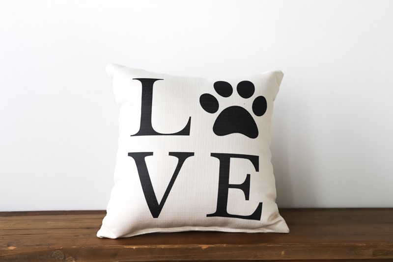 Paw print cushion sale