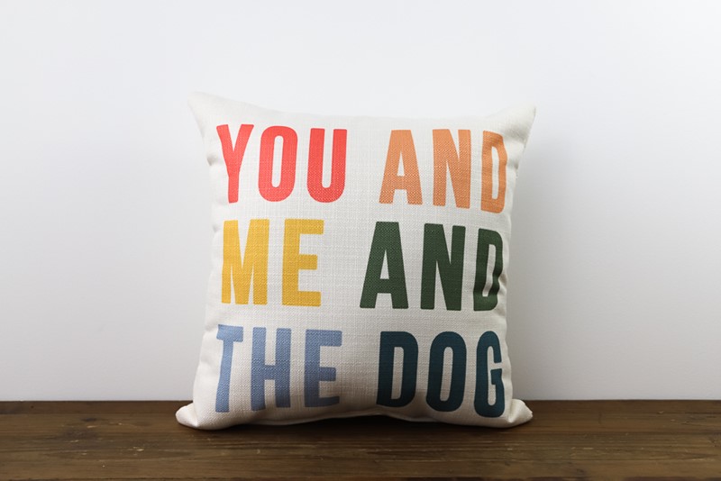 Multicolor You & Me & the Dog Pillow TXT0526