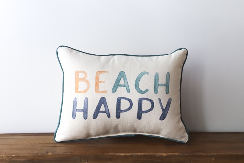 Beach Happy Pillow TXT0679