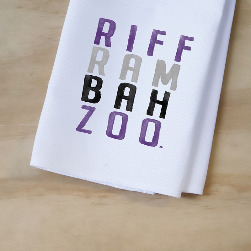 Riff Ram Bah Zoo Square Tea Towel TCU0006TT