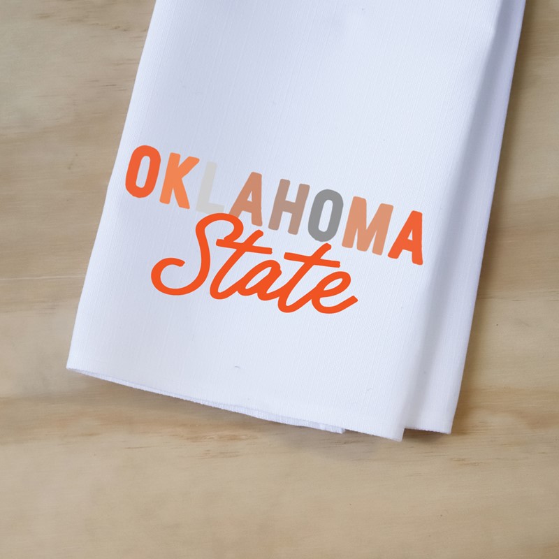 Oklahoma State Collegiate Tones Tea Towel OSU0014TT