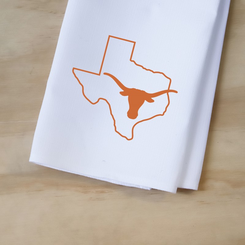 Texas Longhorns Outline Tea Towel UT0003TT