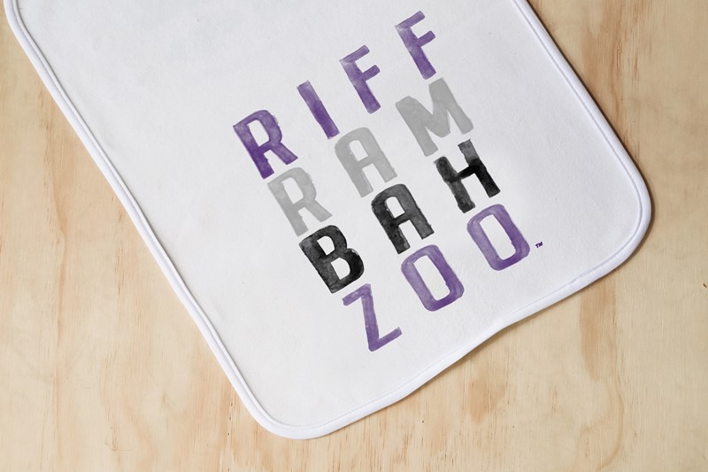 Riff Ram Bah Zoo Square Burp Cloth TCU0006BC