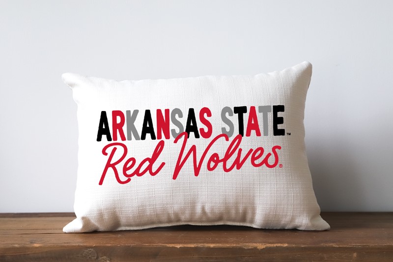 Arkansas State Collegiate Tones Pillow ASU0002