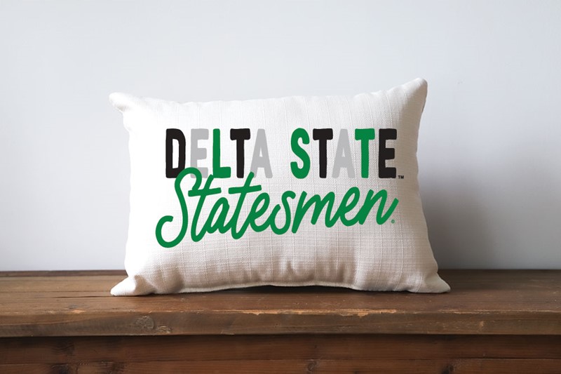 Delta State Collegiate Tones Pillow DSU0007