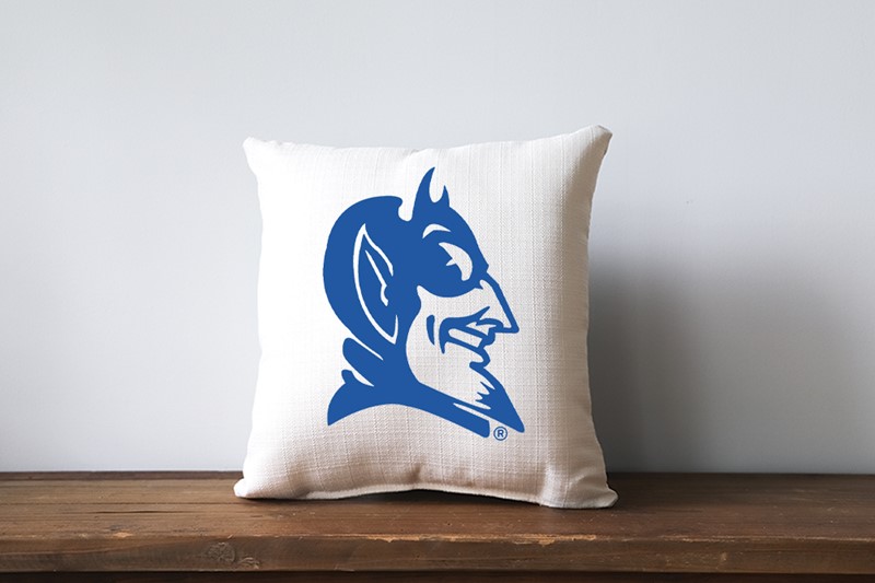 Duke Devil Head Logo Pillow DU0002