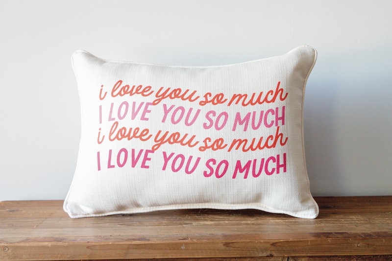 I Love You So Much Pillow TXT0951