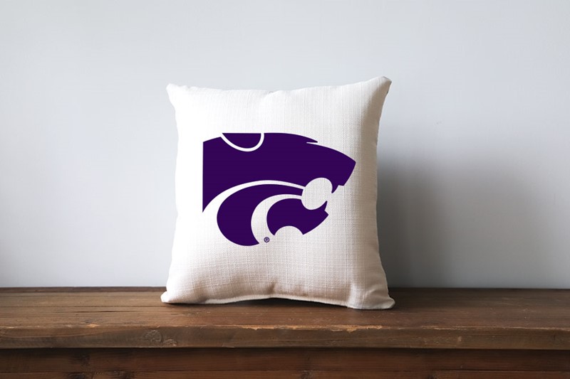 Kansas State Powercat Head Pillow KSU0001