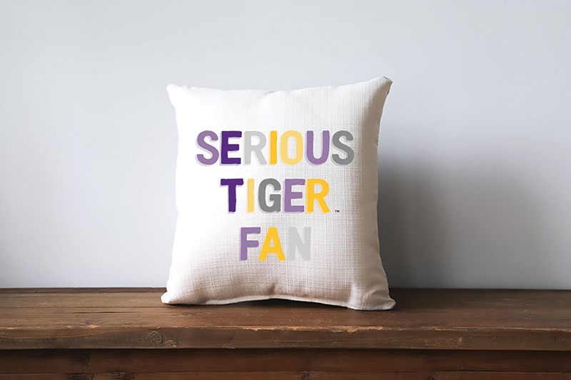 LSU Serious Tiger Fan Pillow LSU0022