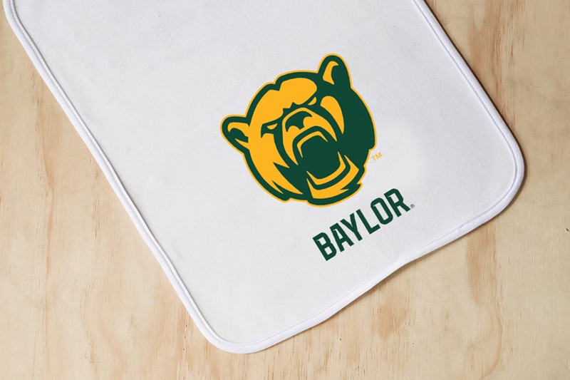 Baylor Bear Word Mark Logo Burp Cloth BU0002BC