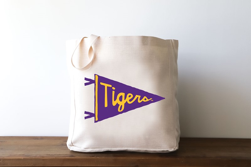 LSU Tigers Pennant Tote LSU0032BAG