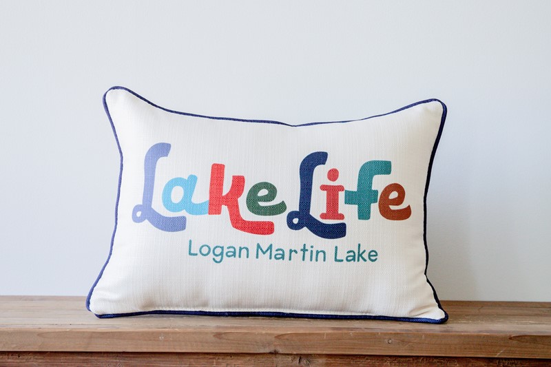 Topo Lake Life Pillow TXT1025