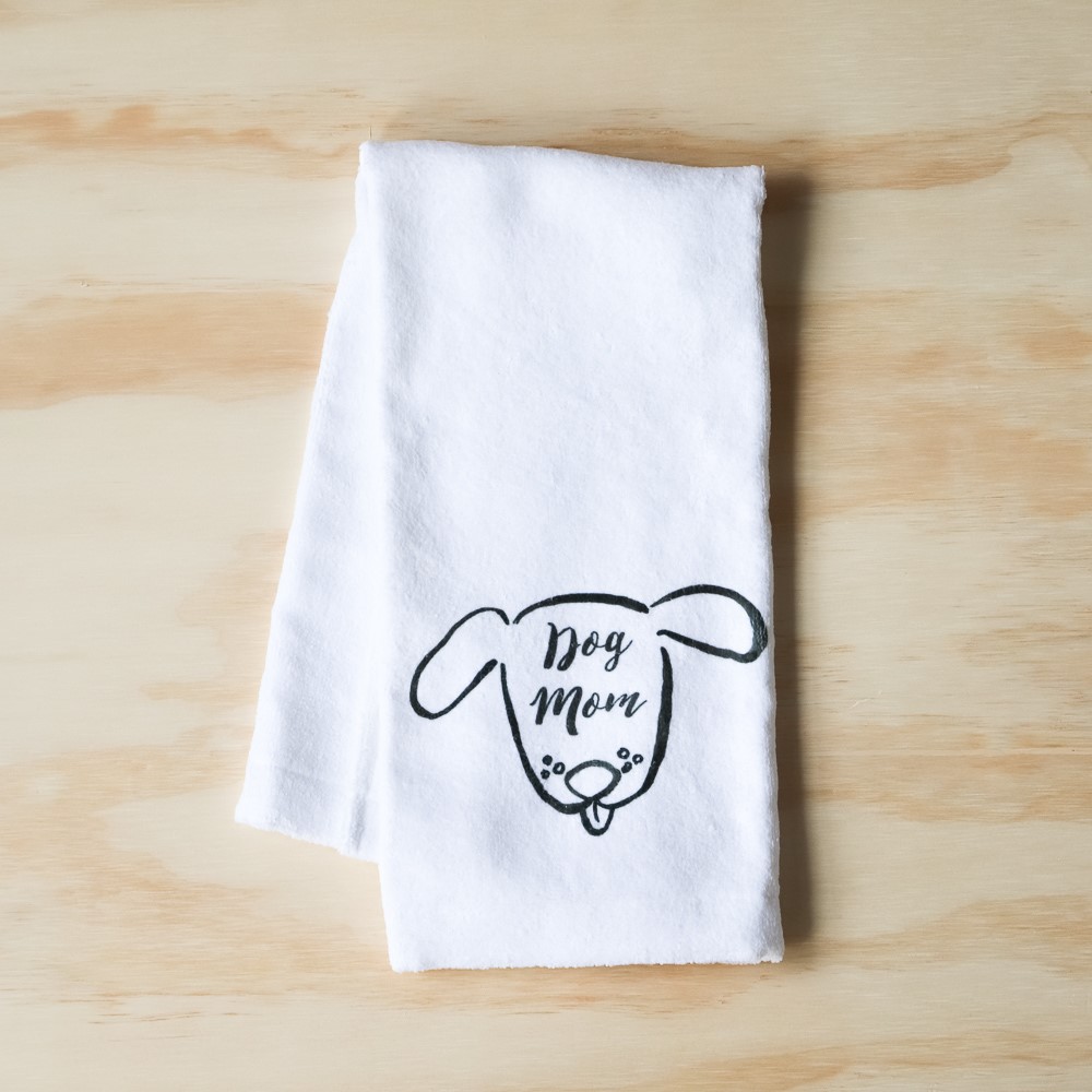 Kitchen Hand Towels, I Wheelie Like You Cute Dog riding a pink