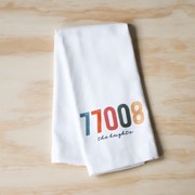 Multicolor Poster Zip Code Tea Towel STE0122TT View 2