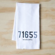 Gray Poster Zip Code Tea Towel STE0123TT View 2