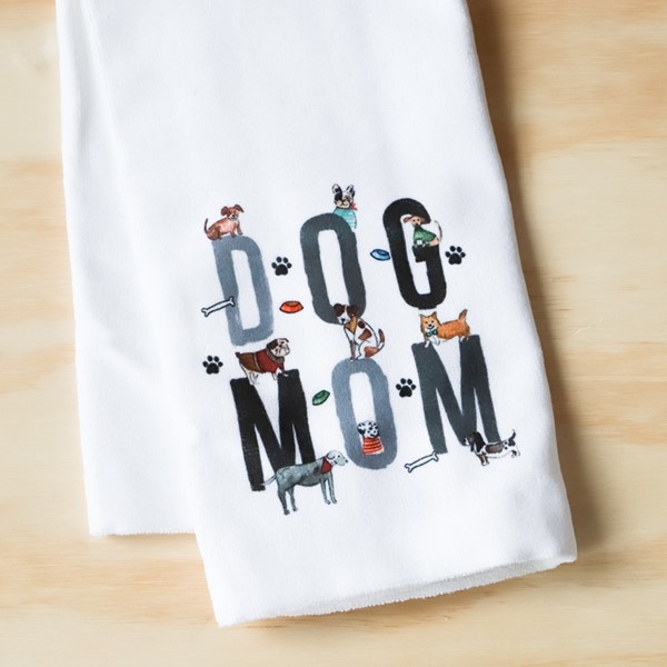 Dog Mom with Doggos Tea Towel DOG0022TT