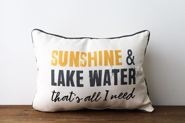 Sunshine & Lake Water Pillow SEA0034