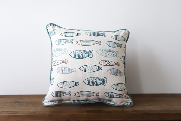 Pillows with 2024 fish on them