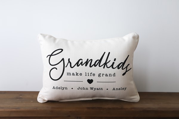 Grandma S Garden Personalized Pillow | Little Birdie