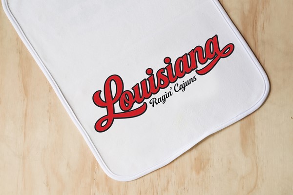 Rico LEFPW170301BR NCAA Louisiana-Lafayette Ragin Cajuns Laser Engraved Brown Front Pocket Wallet