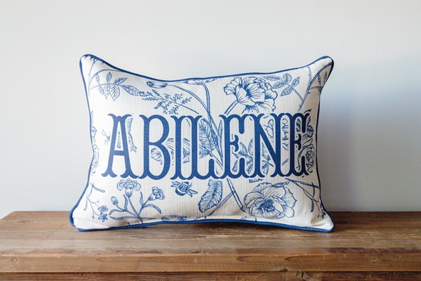 Blue Victorian Hometown Pillow STE0740